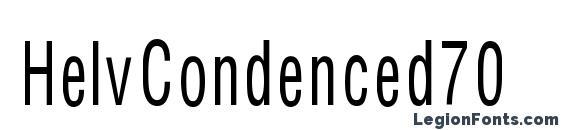 шрифт HelvCondenced70, бесплатный шрифт HelvCondenced70, предварительный просмотр шрифта HelvCondenced70