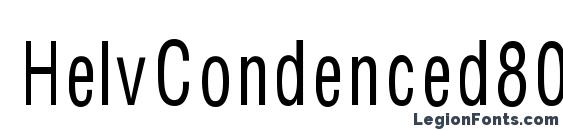 HelvCondenced80 Font