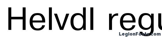 Helvdl regular Font