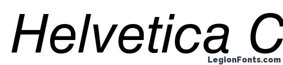 Helvetica Cyrillic Inclined Font