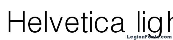 Шрифт Helvetica light normal regular