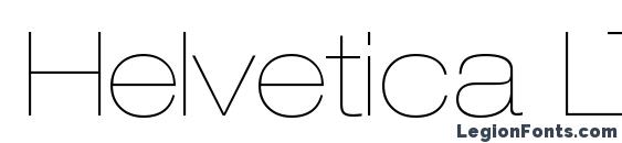 Helvetica LT 23 Ultra Light Extended Font