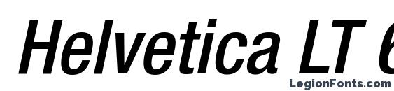 Helvetica LT 67 Medium Condensed Oblique Font