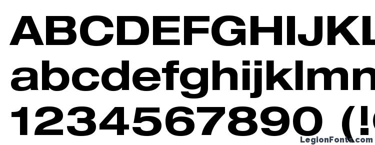 helvetica neue bold extended oblique