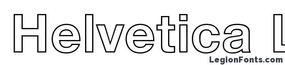 Шрифт Helvetica LT 75 Bold Outline