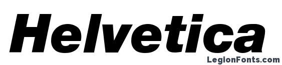 Helvetica LT 96 Black Italic Font