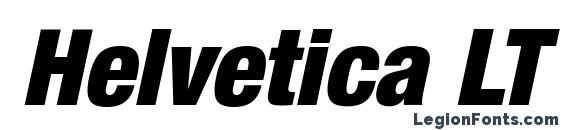 Helvetica LT 97 Black Condensed Oblique Font