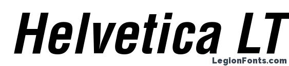 Helvetica LT Condensed Bold Oblique Font