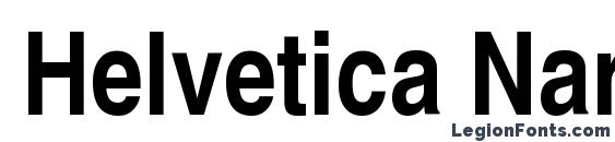 Helvetica Narrow Полужирный Font