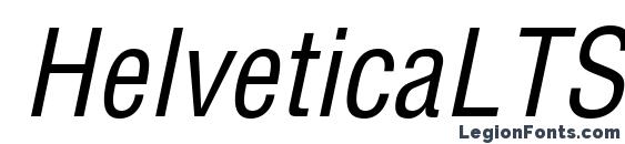 HelveticaLTStd CondObl Font