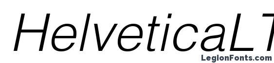 Шрифт HelveticaLTStd LightObl