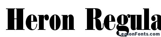 Heron Regular font, free Heron Regular font, preview Heron Regular font