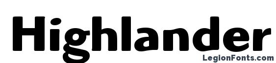 Highlander OS ITC TT Bold Font
