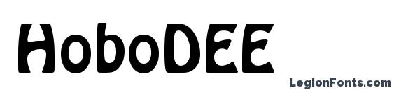шрифт HoboDEE, бесплатный шрифт HoboDEE, предварительный просмотр шрифта HoboDEE