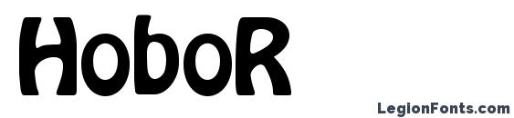 шрифт HoboR, бесплатный шрифт HoboR, предварительный просмотр шрифта HoboR