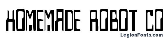 Homemade Robot Condensed font, free Homemade Robot Condensed font, preview Homemade Robot Condensed font
