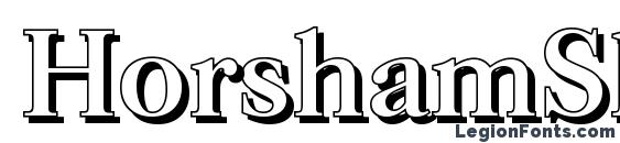 HorshamShadow Regular Font