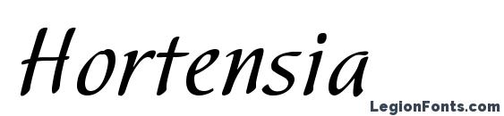 шрифт Hortensia, бесплатный шрифт Hortensia, предварительный просмотр шрифта Hortensia