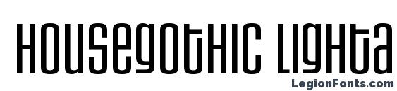 шрифт HouseGothic LightAltCaps, бесплатный шрифт HouseGothic LightAltCaps, предварительный просмотр шрифта HouseGothic LightAltCaps