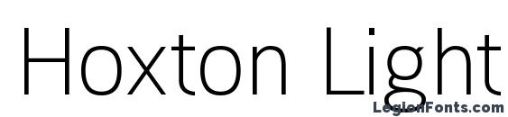шрифт Hoxton Light, бесплатный шрифт Hoxton Light, предварительный просмотр шрифта Hoxton Light