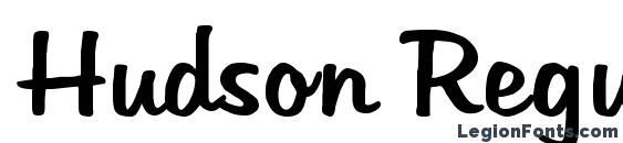 Hudson Regular font, free Hudson Regular font, preview Hudson Regular font