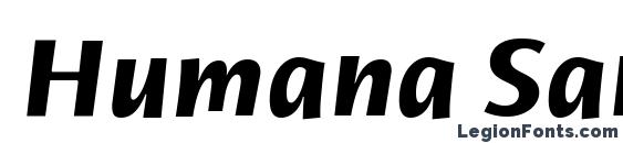 Шрифт Humana Sans ITC Bold Italic