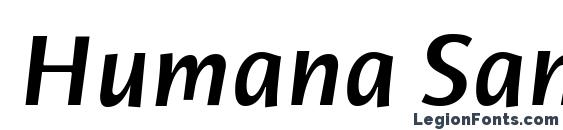 шрифт Humana Sans ITC Medium Italic, бесплатный шрифт Humana Sans ITC Medium Italic, предварительный просмотр шрифта Humana Sans ITC Medium Italic