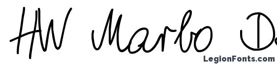 шрифт HW Marbo DB, бесплатный шрифт HW Marbo DB, предварительный просмотр шрифта HW Marbo DB