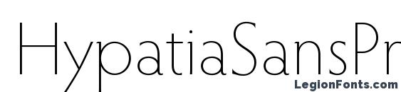 шрифт HypatiaSansPro ExtraLight, бесплатный шрифт HypatiaSansPro ExtraLight, предварительный просмотр шрифта HypatiaSansPro ExtraLight