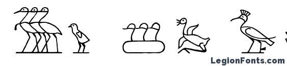 Шрифт Hyroglyphes Two, Шрифты иконки