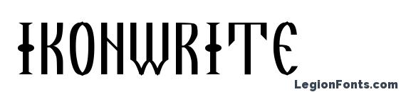 IkonWrite Font