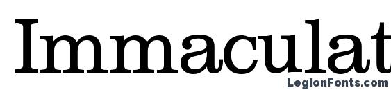 Immaculate Regular DB Font