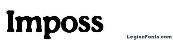 шрифт Imposs, бесплатный шрифт Imposs, предварительный просмотр шрифта Imposs
