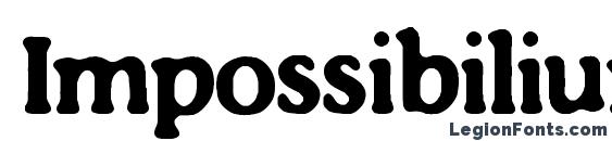 шрифт Impossibilium BRK, бесплатный шрифт Impossibilium BRK, предварительный просмотр шрифта Impossibilium BRK