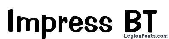 шрифт Impress BT, бесплатный шрифт Impress BT, предварительный просмотр шрифта Impress BT