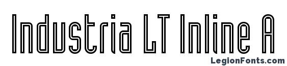 Industria LT Inline A font, free Industria LT Inline A font, preview Industria LT Inline A font