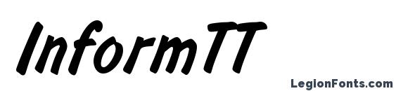 шрифт InformTT, бесплатный шрифт InformTT, предварительный просмотр шрифта InformTT