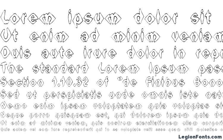 specimens Ingothical Weird font, sample Ingothical Weird font, an example of writing Ingothical Weird font, review Ingothical Weird font, preview Ingothical Weird font, Ingothical Weird font