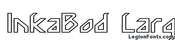 InkaBod Large Hollow font, free InkaBod Large Hollow font, preview InkaBod Large Hollow font