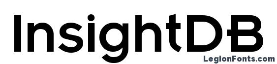 шрифт InsightDB Normal, бесплатный шрифт InsightDB Normal, предварительный просмотр шрифта InsightDB Normal
