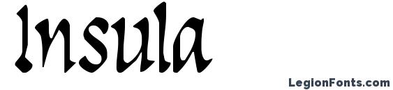 шрифт Insula, бесплатный шрифт Insula, предварительный просмотр шрифта Insula
