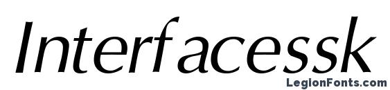 Interfacessk italic Font