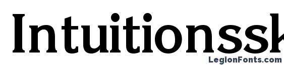 Intuitionssk bold Font