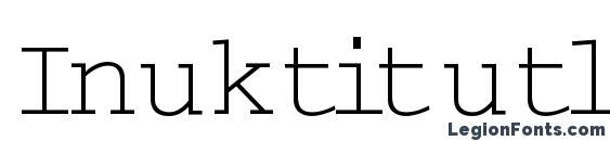 Шрифт Inuktitutlightssk