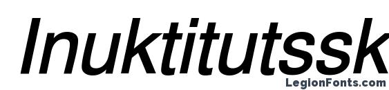 Шрифт Inuktitutssk bolditalic