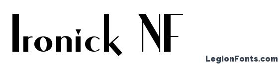шрифт Ironick NF, бесплатный шрифт Ironick NF, предварительный просмотр шрифта Ironick NF