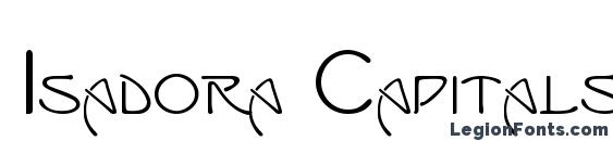 Isadora Capitals font, free Isadora Capitals font, preview Isadora Capitals font