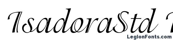 IsadoraStd Regular font, free IsadoraStd Regular font, preview IsadoraStd Regular font
