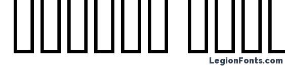 Italic Outline Art Font