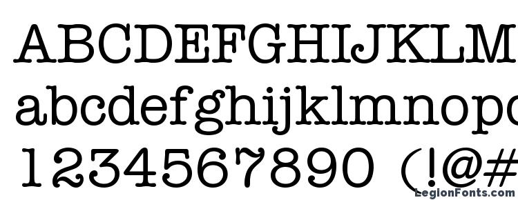 american typewriter font italic